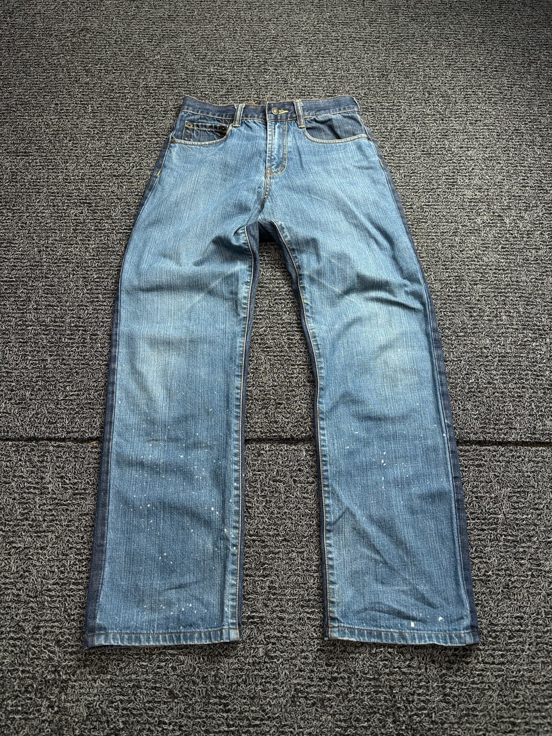 에비수 일판 og 패티워크드 신치백 데님 팬츠 2141 상품이미지2