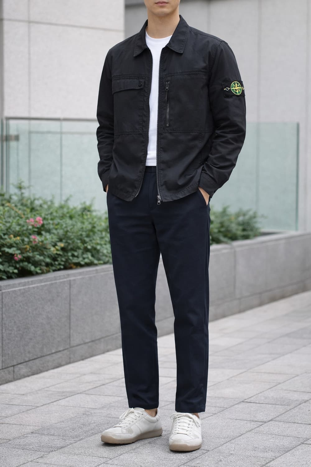 ​[24SS] 스톤아일랜드 올드이펙트 오버셔츠 블랙 M 상품이미지10