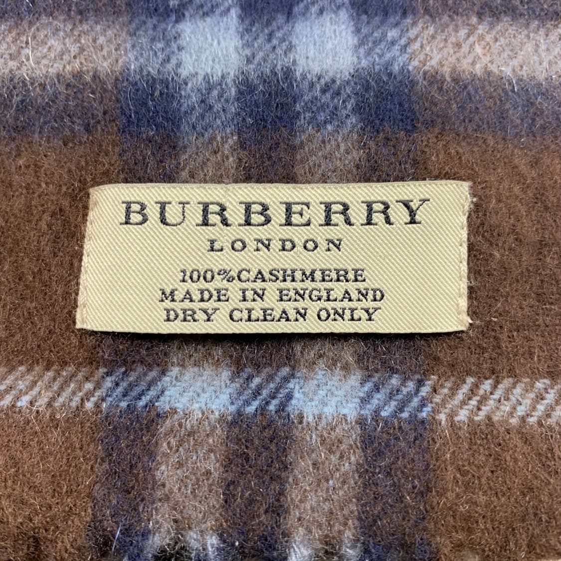 버버리 캐시미어 브라운 노바체크 스카프 상품이미지3