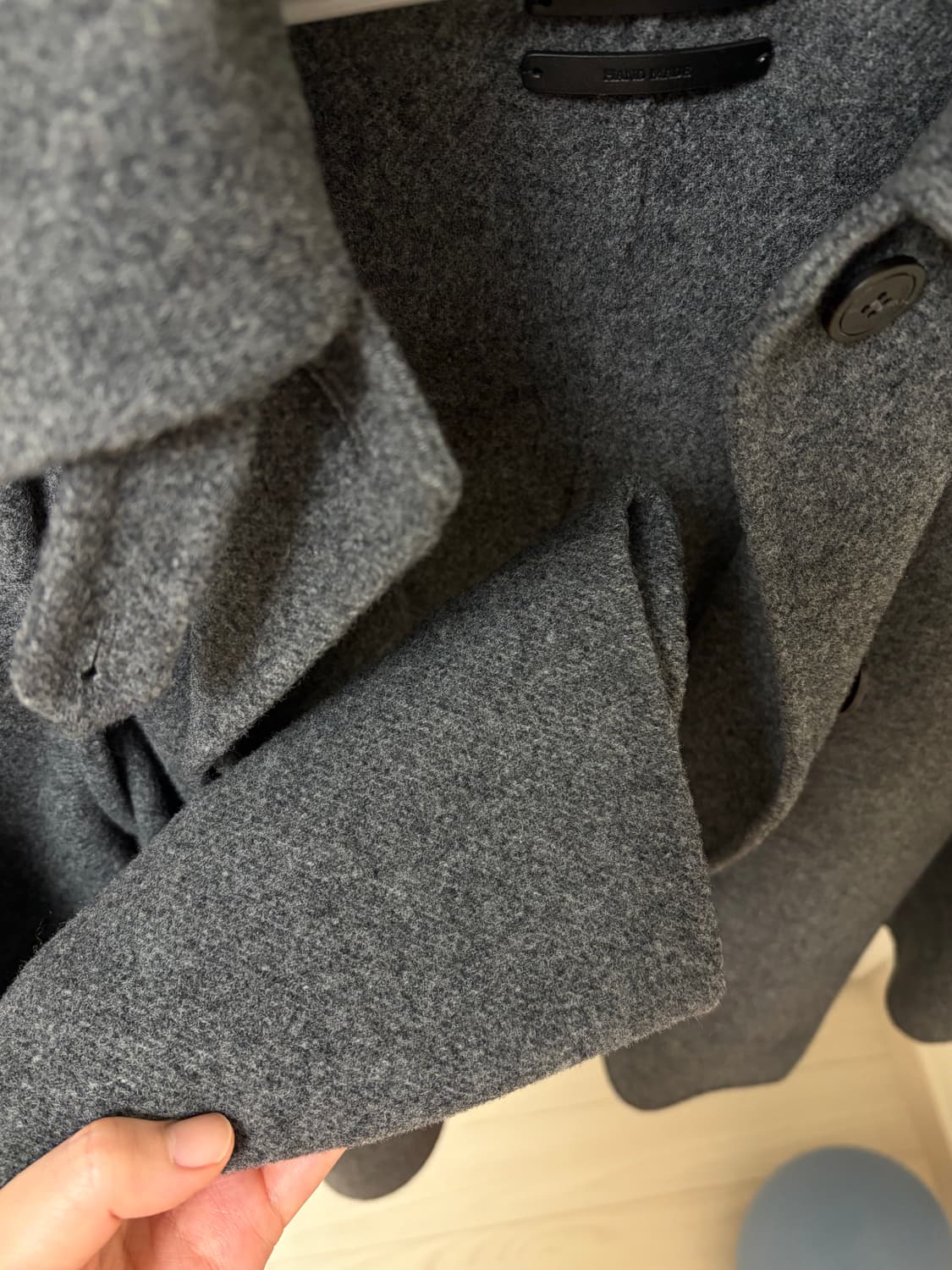 le17septembre 래글런 하프 핸드메이드 코트 상품이미지4