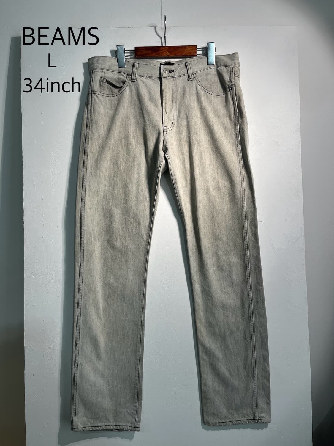 Beams 빔즈 데님 팬츠 L (34inch) 상품이미지1
