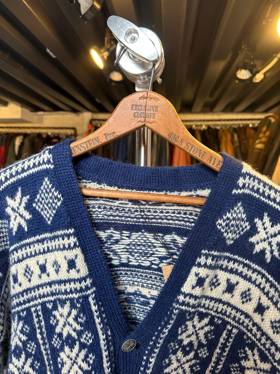 Unknown 헤비 울 노르웨이 노르딕 스웨터 가디건 상품이미지3