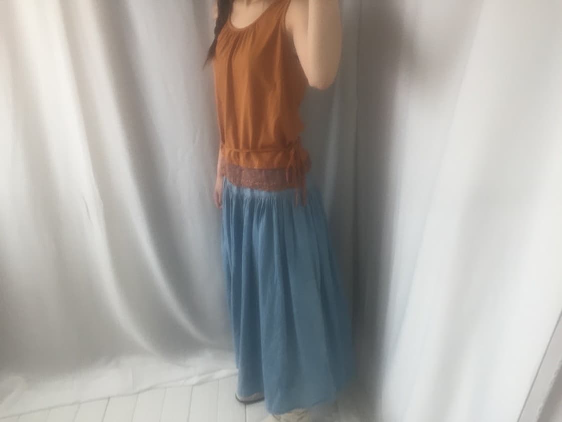639. orange lace string sleeveless 상품이미지8