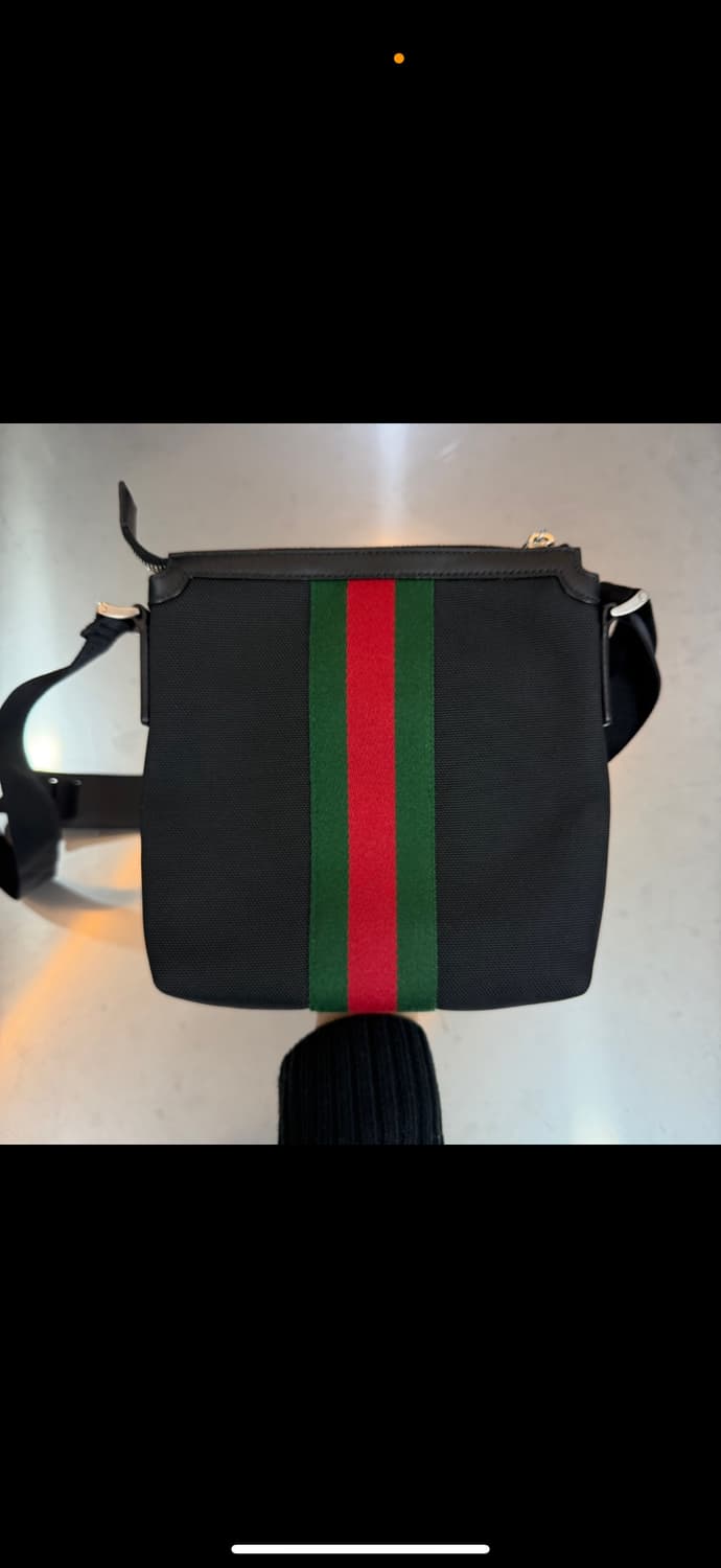 [리오브전포점] 구찌 웹 삼선 테크노 캔버스 숄더 크로스백 상품이미지3