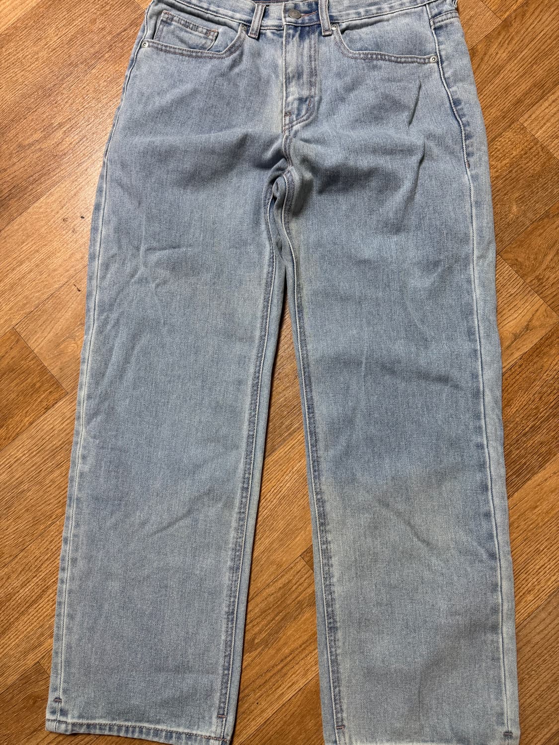 무신사 스탠다드 스트레이트 데님팬츠 라이트 인디고 상품이미지1