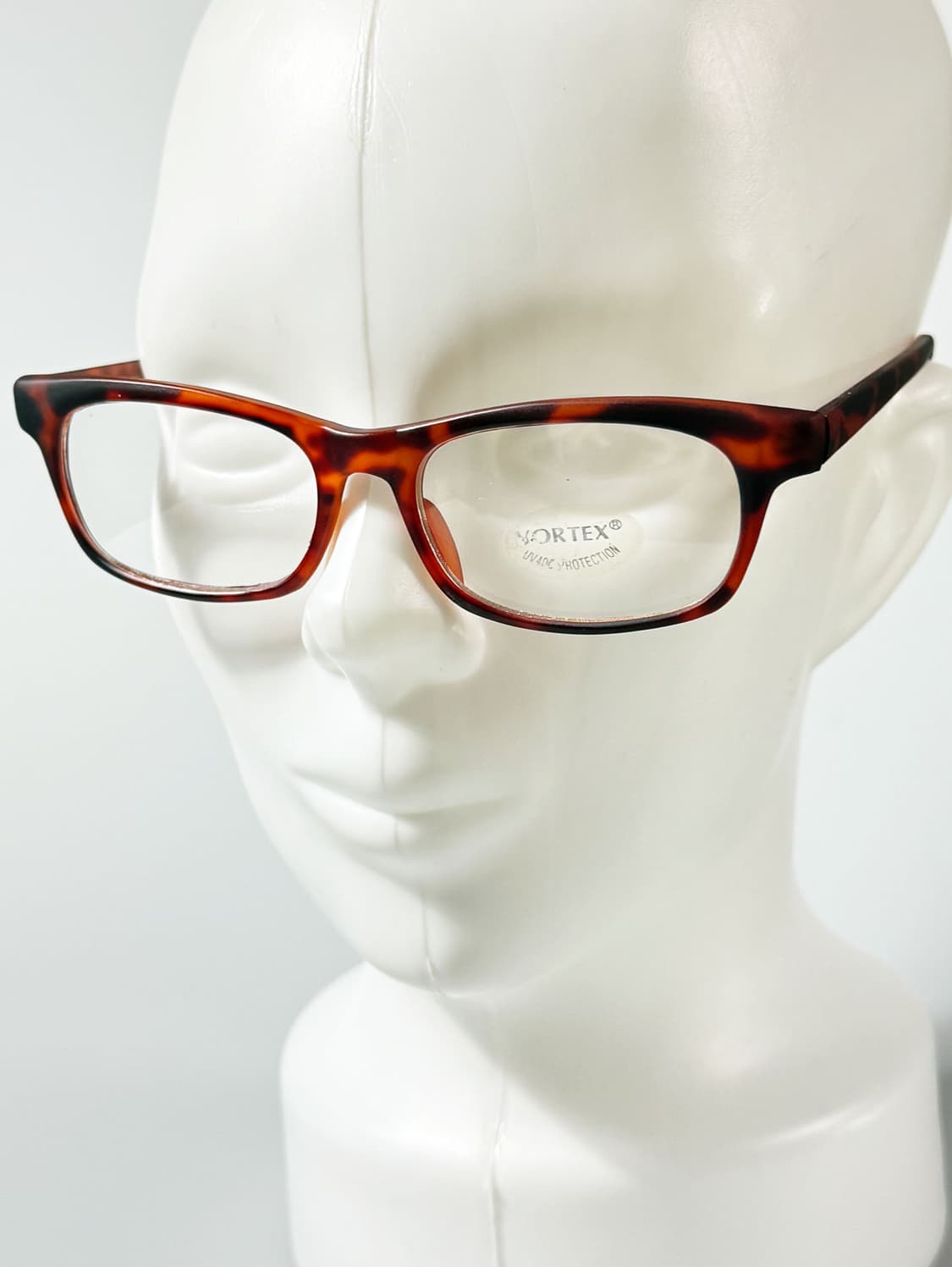 VORTEX 맷 토터스쉘 스퀘어 뿔테 프레임 빈티지 안경 상품이미지8