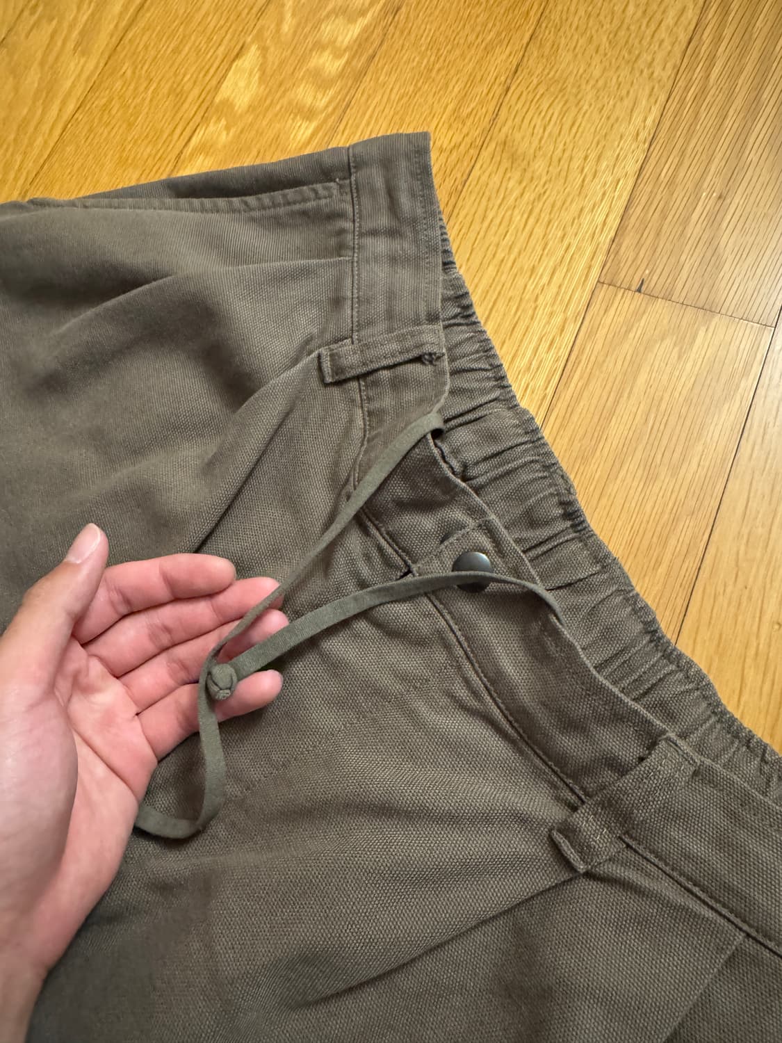 해칭룸 볼륨팬츠 다크베이지(3) 상품이미지5