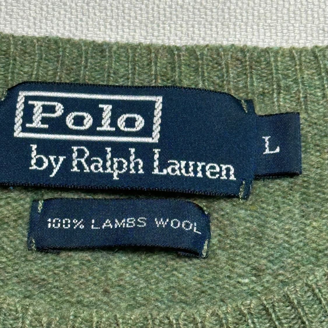 L 폴로랄프로렌 그린 램스울 니트 상품이미지4