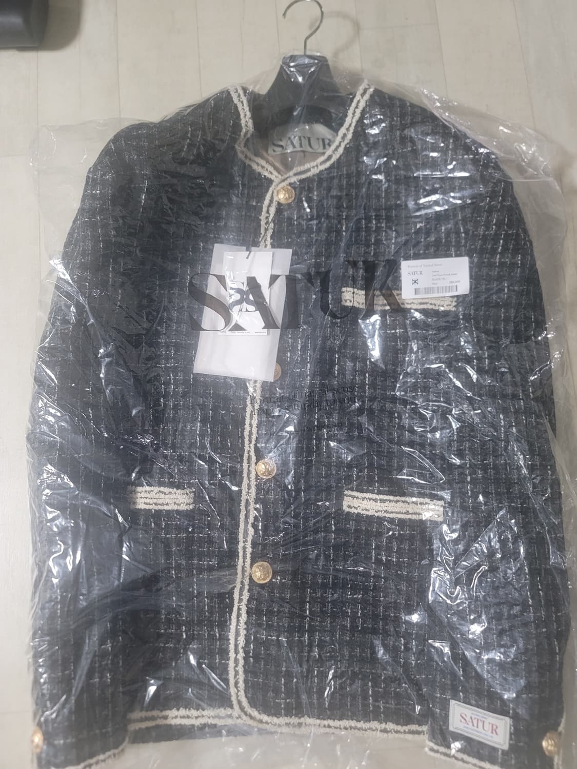 세터 몰턴 트위드 자켓 xl 상품이미지2