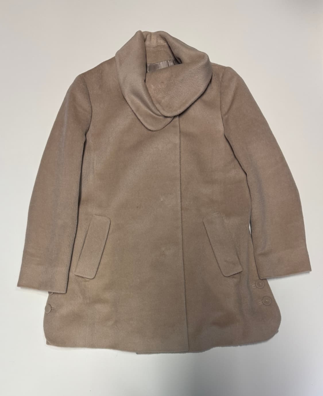 여성 닥스 daks 알파카 울 코트 베이지 상품이미지1