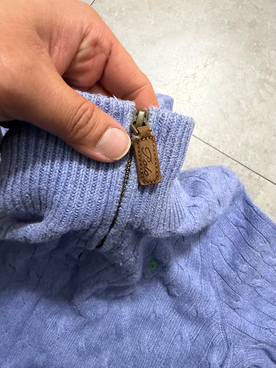 00s  랄프로렌 폴로 실크 코튼  빈티지 하프집업  니트 105size 상품이미지8