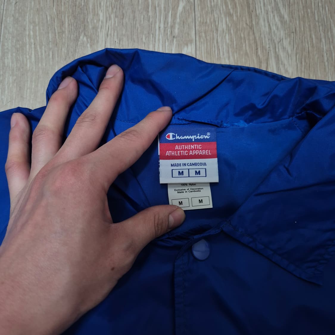 챔피온 어센틱 남성 바람막이 코치 자켓 M(95) 상품이미지5