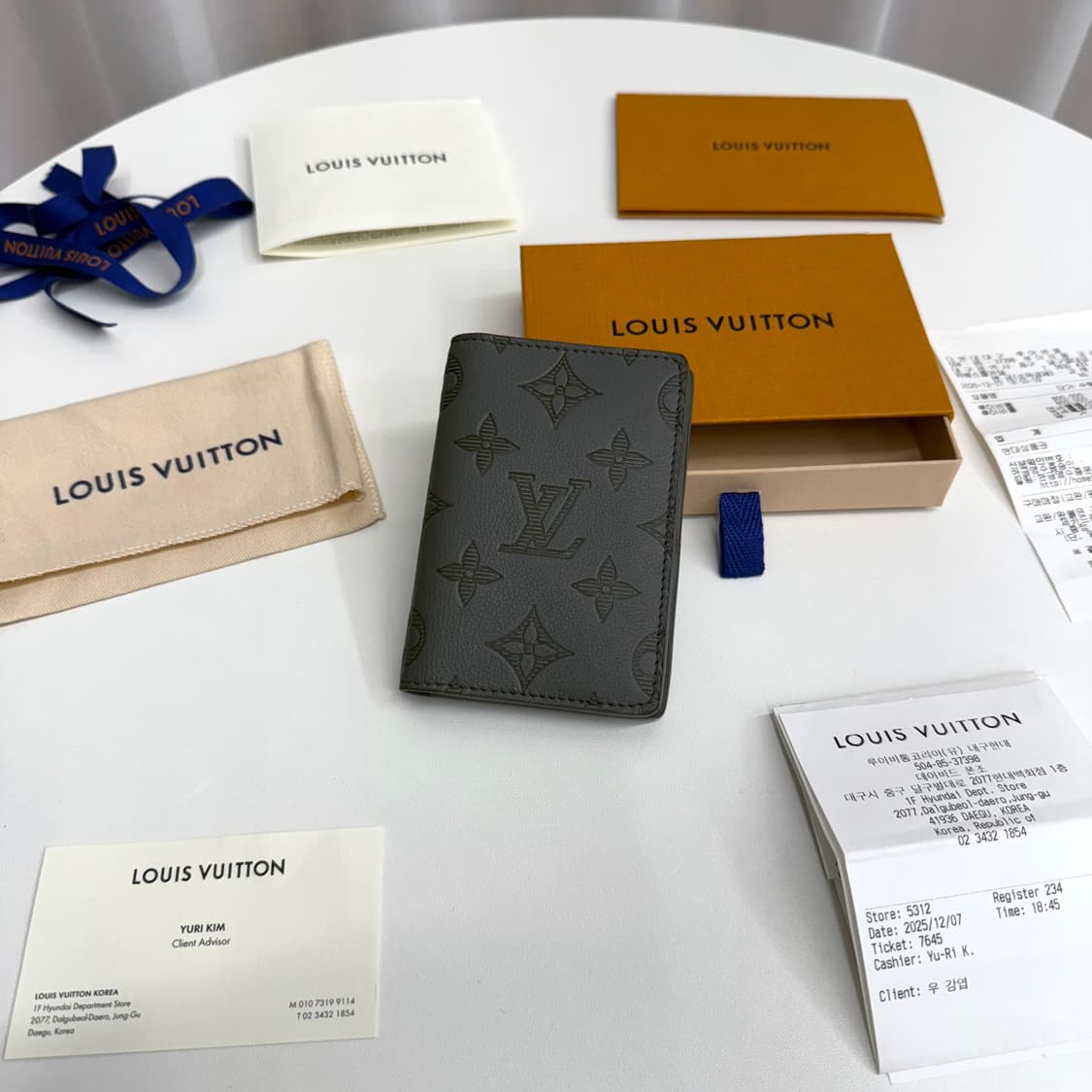 [25년 12월/ 백화점] 루이비통 쉐도우 오거나이저 지갑 그레이 상품이미지2