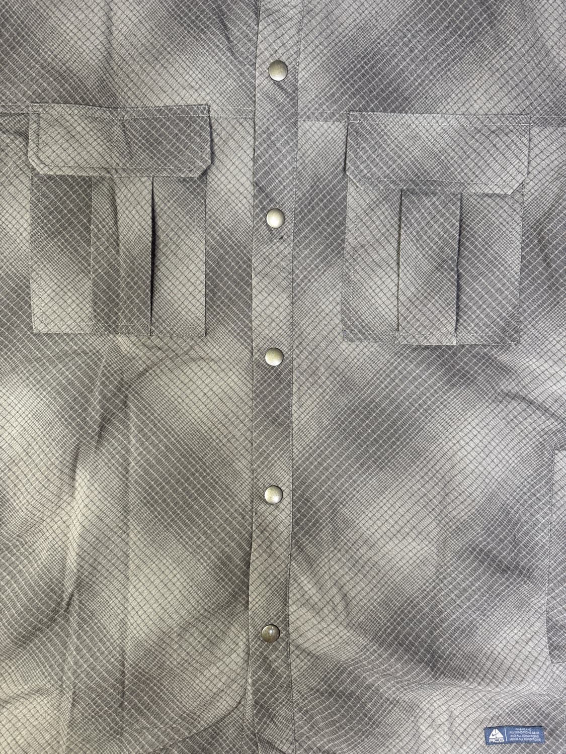 빈티지 00s 나이키 ACG 폴리 나일론 퍼프 셔츠 자켓 L 상품이미지4