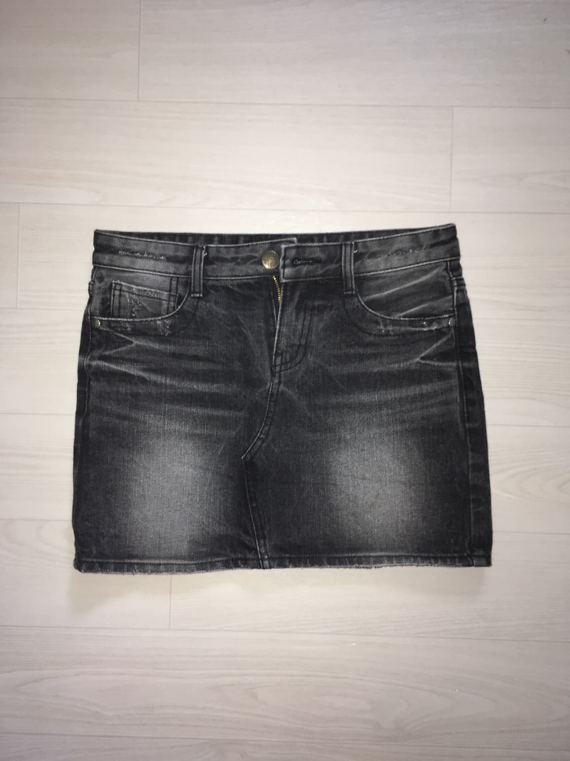 빈티지 흑청치마 상품이미지1