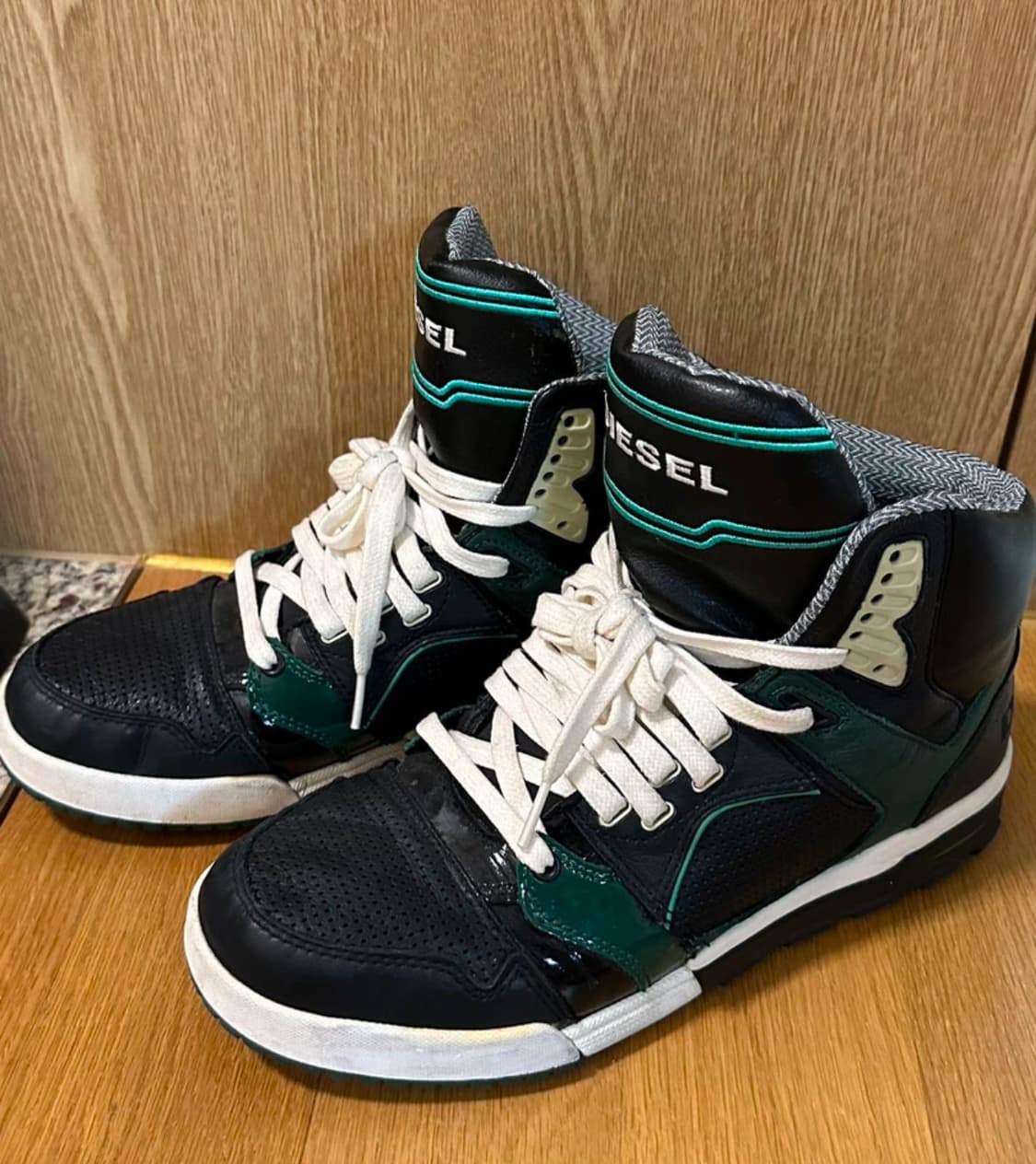급처 Diesel 디젤 하이탑 스니커즈 재스퍼 그린 280 상품이미지3