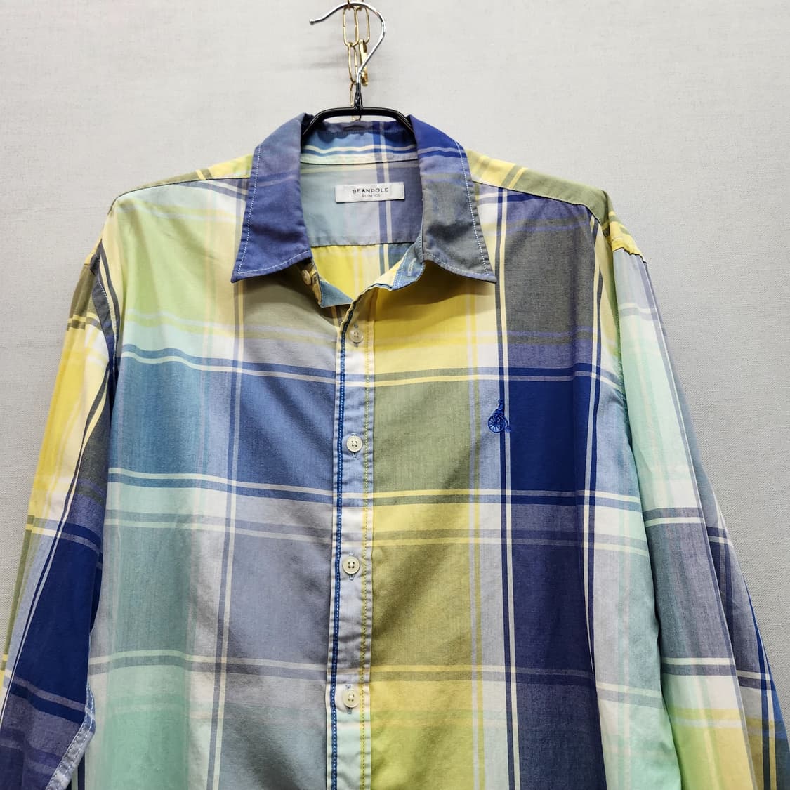 빈폴 멀티컬레 체크 슬림핏 셔츠 105(L~XL) 상품이미지2