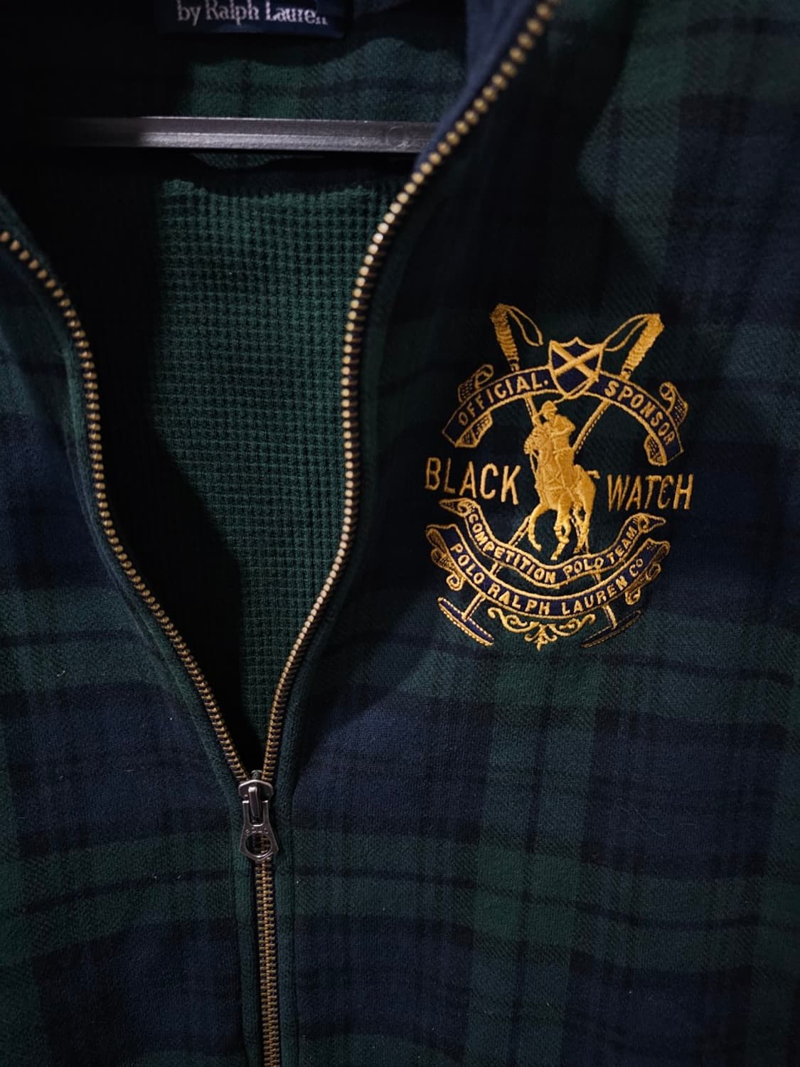 폴로 빅포니 블랙와치 타탄 체크 집업 자켓 95 / M 상품이미지3