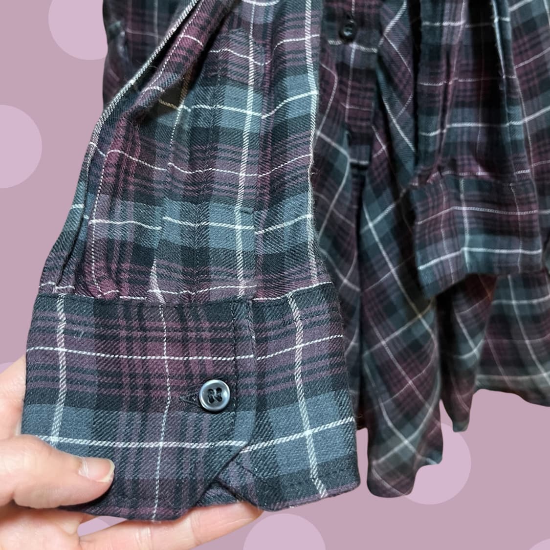 이자벨 마랑 에뚜왈 퍼플 체크무늬 셔츠 스커트 상품이미지8