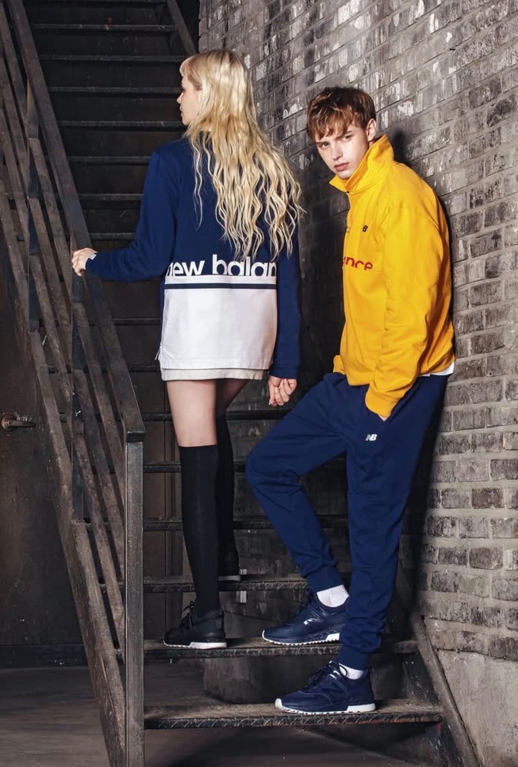 [L] 뉴발란스 옐로우 카라 반집업 맨투맨 상품이미지2