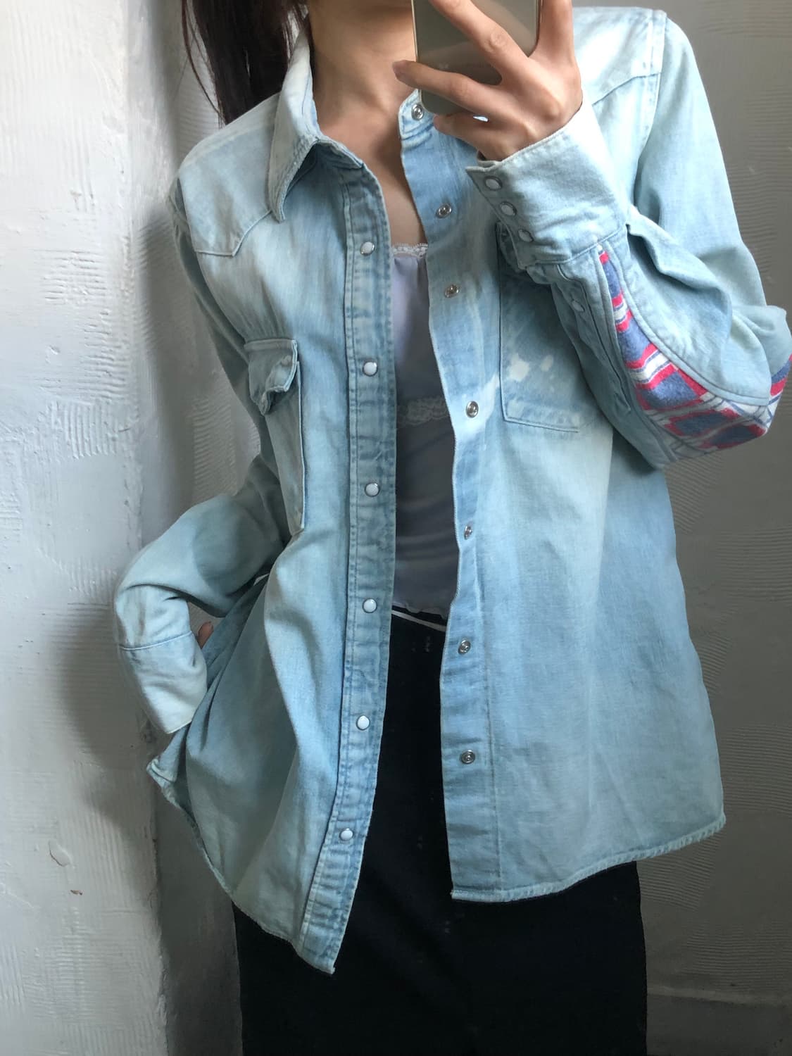 Visvim 비즈빔 패치워크 데님 셔츠  상품이미지1