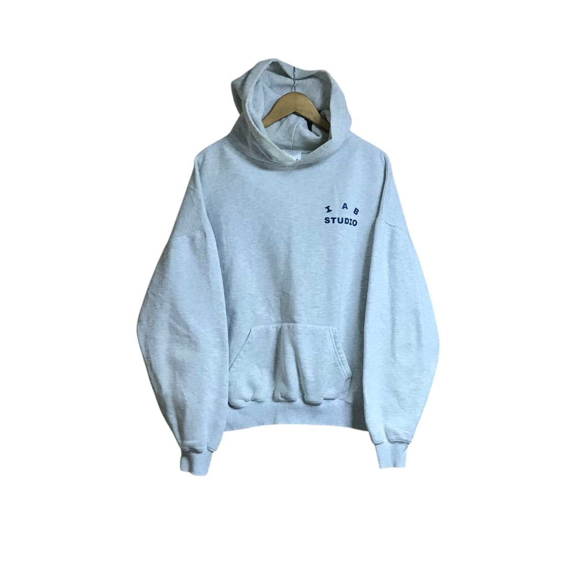 아이앱스튜디오 빅로고 그레이회색 후드티 상품이미지2