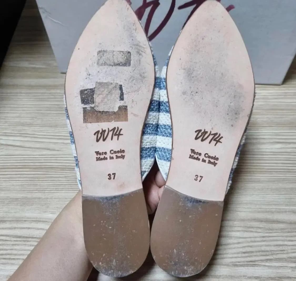 VV14 (Viavela14) 여성 스팽글, 세퀸 뮬, 슬리퍼 37 상품이미지5