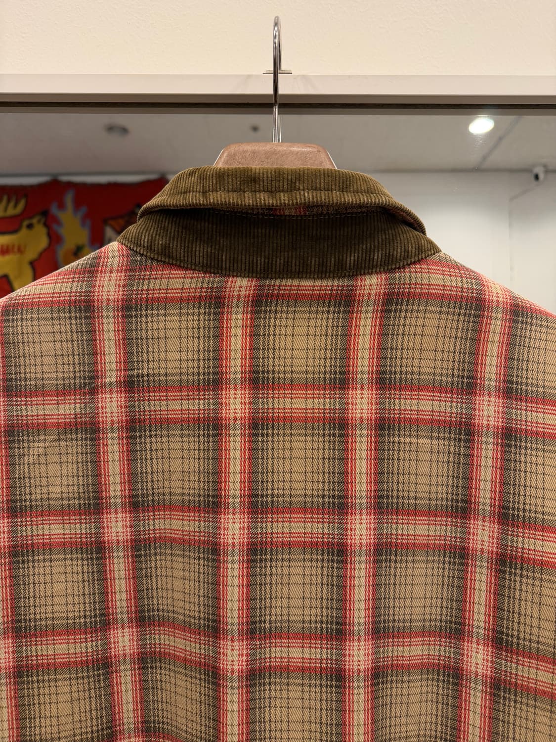 00s Soviet 빈티지 체크 코튼 플란넬 집업 자켓 상품이미지7