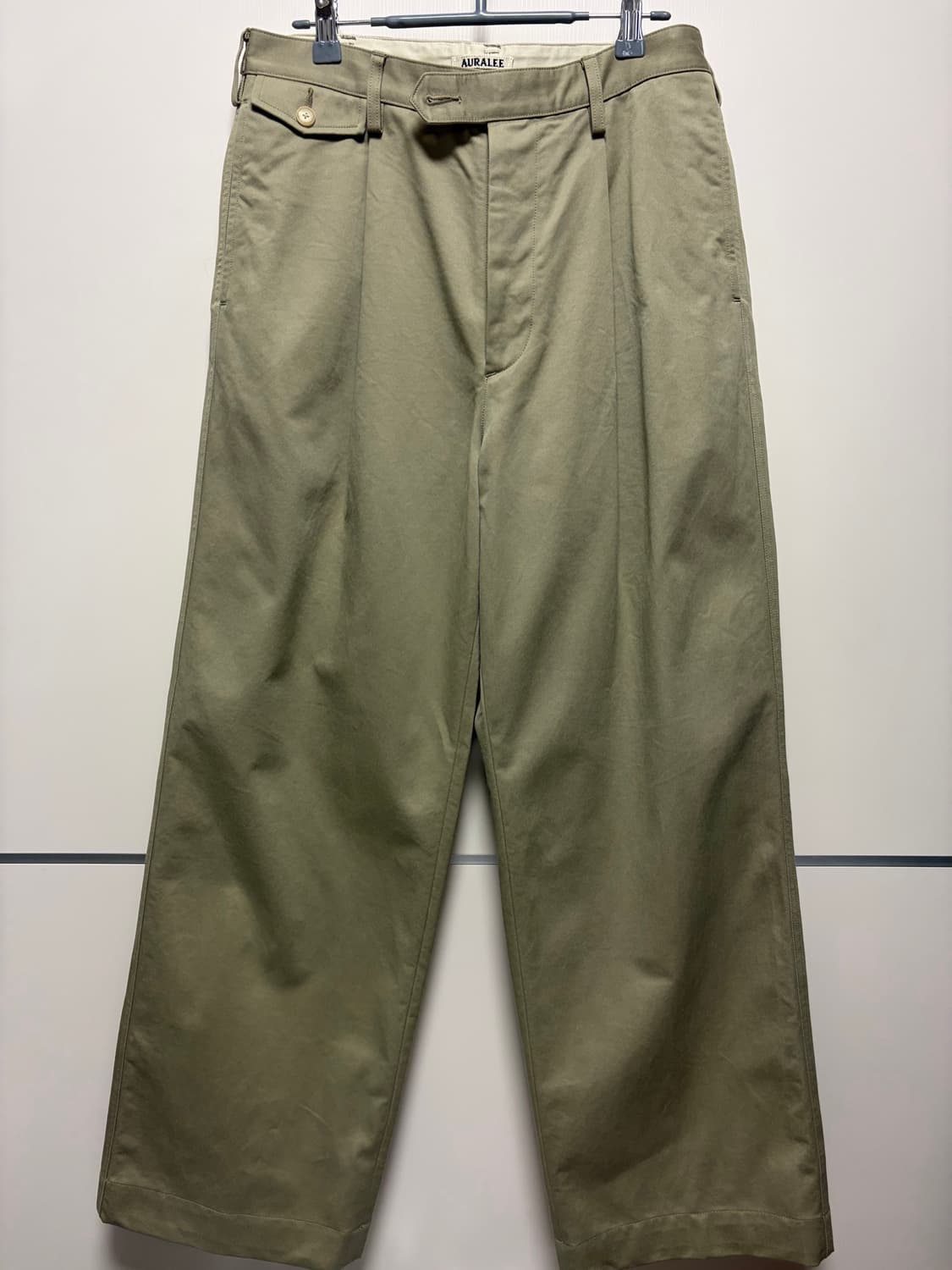 오라리 Auralee 25ss 치노팬츠 Light Khaki. 3size 상품이미지1