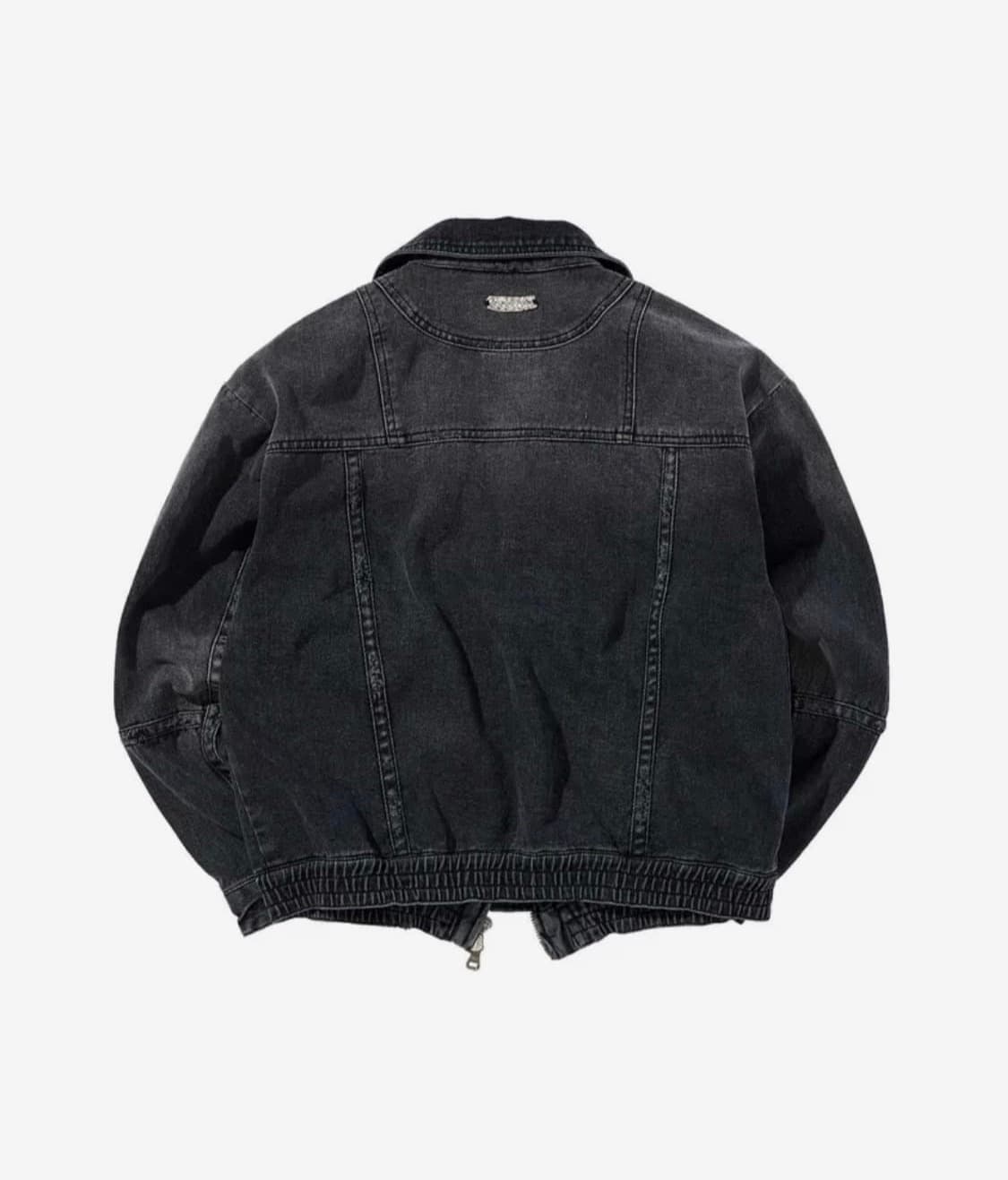 [앤더슨벨] 포인트 데님 블루종 자켓 (블랙/XL) 상품이미지2