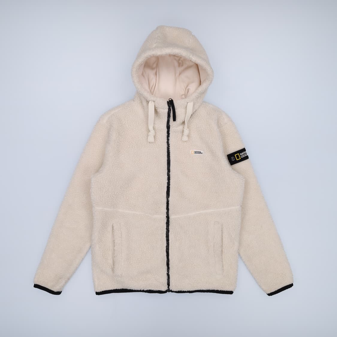 [M] 내셔널지오그래픽 플리스 뽀글이 와펜 후드 집업 자켓 N7067 상품이미지1