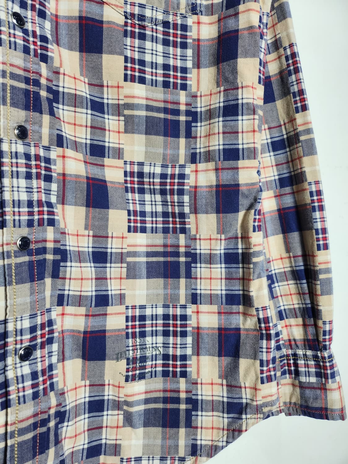 리바이스 패치워크 버튼 워크 셔츠 상품이미지3