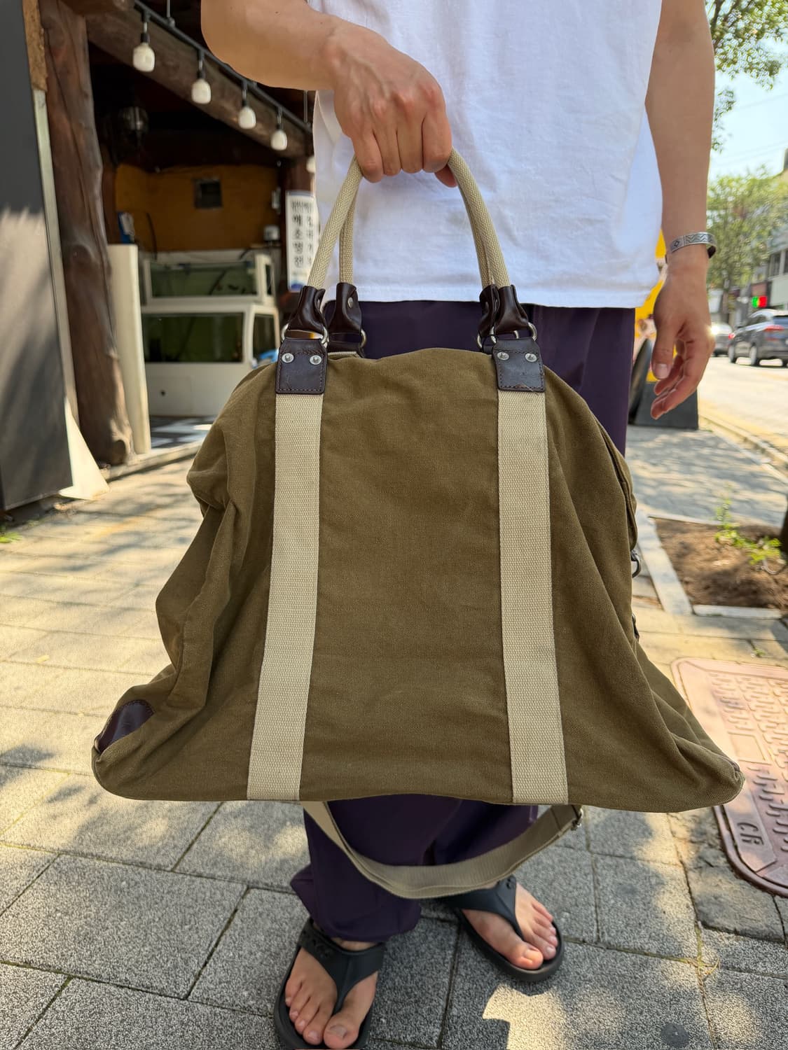 Hanpu Kobo Vintage Canvas Tote Bag 상품이미지2