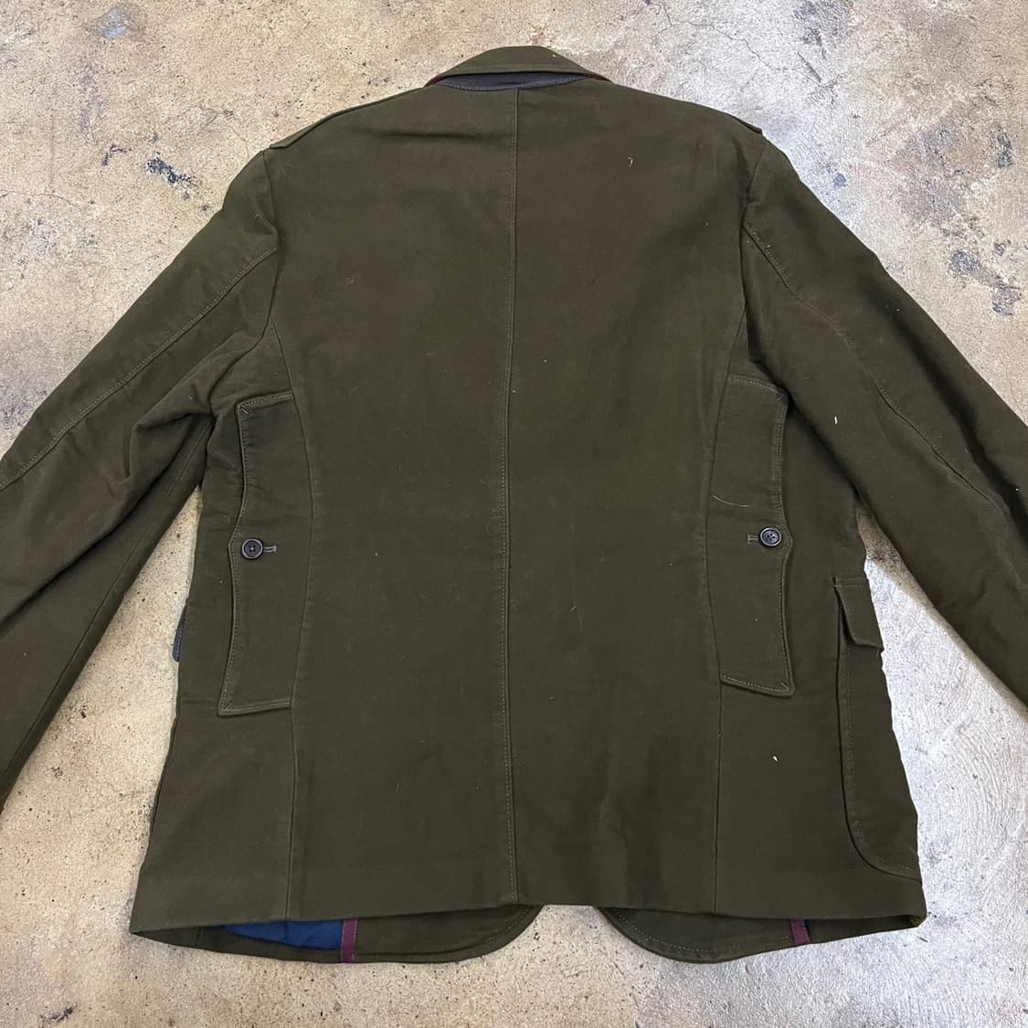 [정품/50] 헨리코튼 카키색 사파리 자켓 b18 상품이미지4