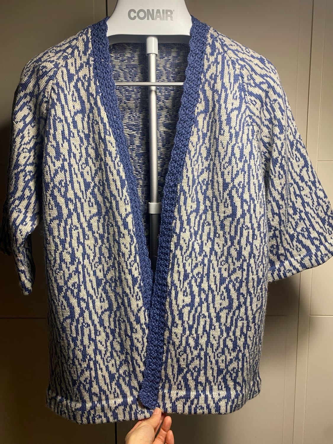 패턴 니트 가디건 상품이미지2