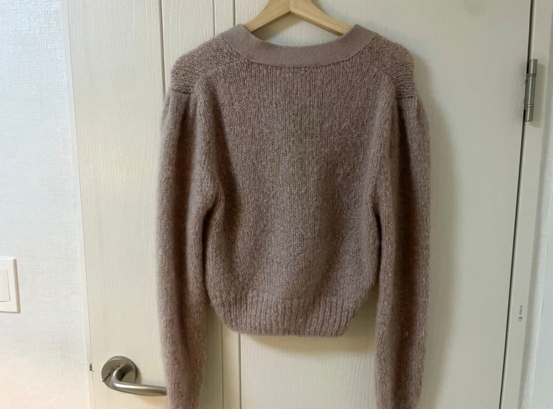 아모멘토 그랜마 가디건 핑크 상품이미지4