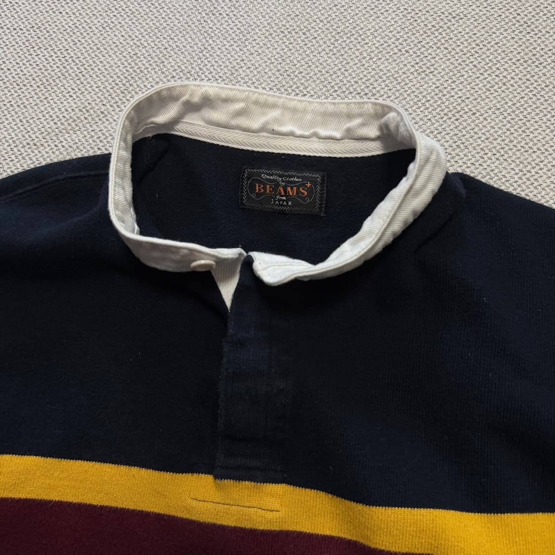 빔즈 럭비 스트라이프 셔츠 맨투맨 상품이미지2