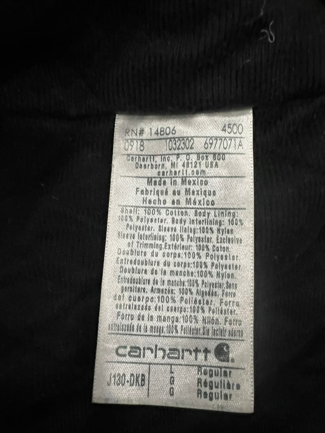 (L) 칼하트 덕 액티브 후드자켓 J130 DKB 다크브라운 상품이미지5