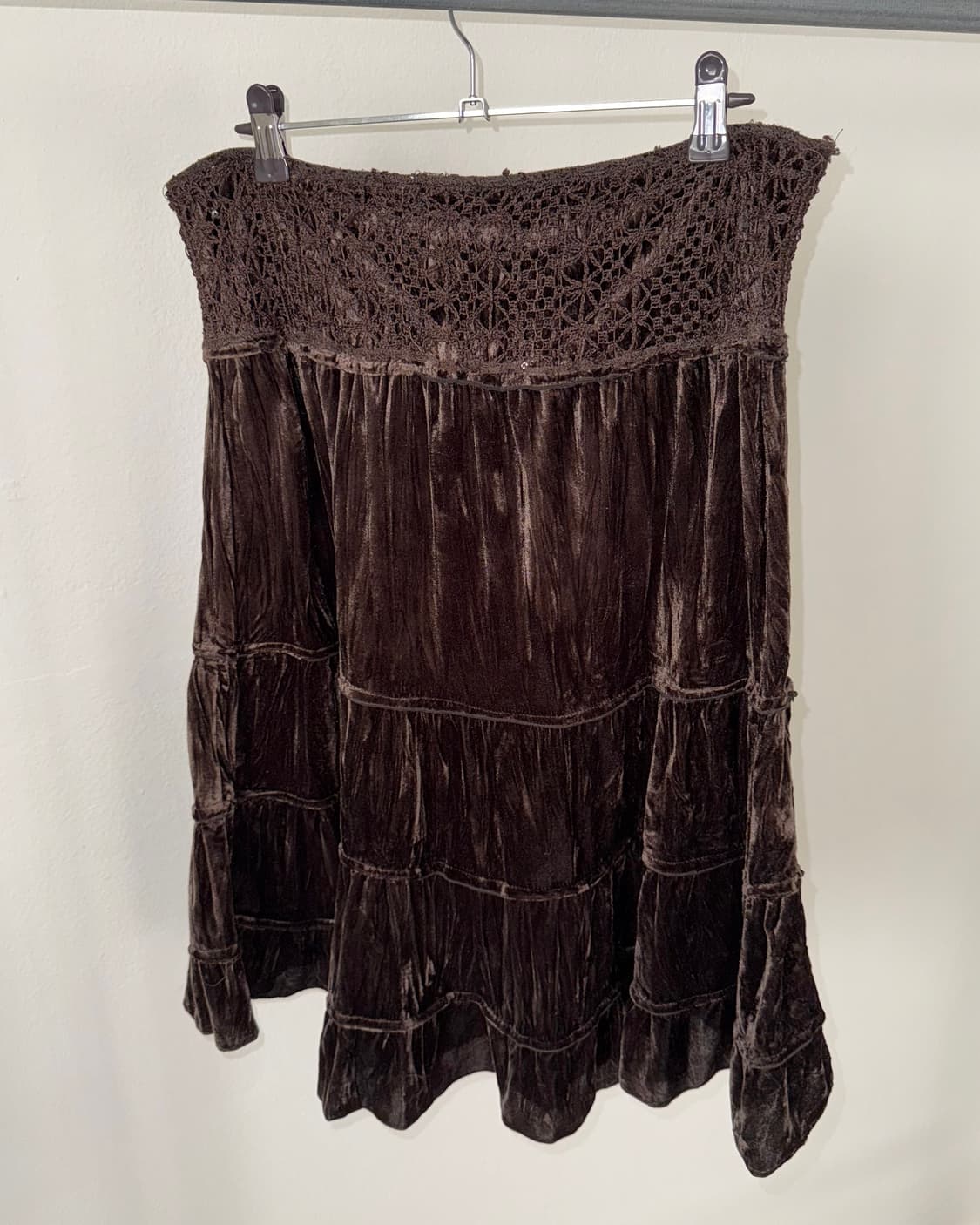 빈티지 벨벳 스커트 상품이미지5