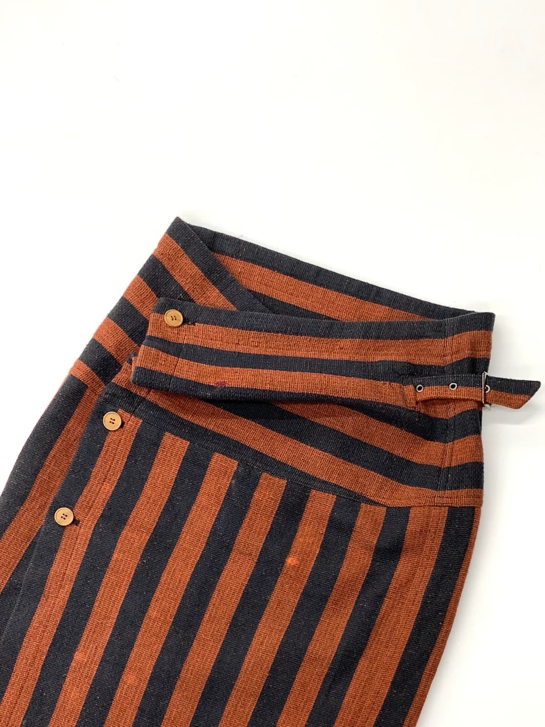 Issey Miyake 이세이미야케 90s 스트라이프 맥시 랩스커트  상품이미지3