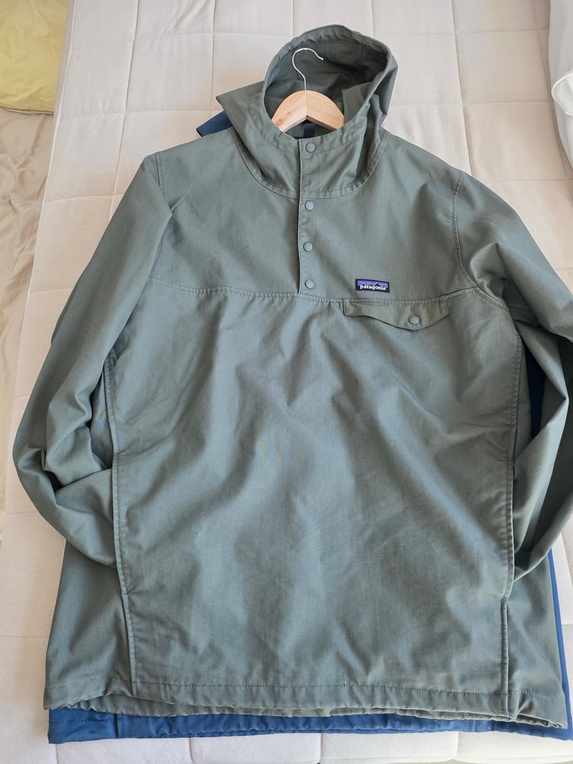 파타고니아 메이플 스냅-티 코튼 후디 풀오버 M 올리브 상품이미지5