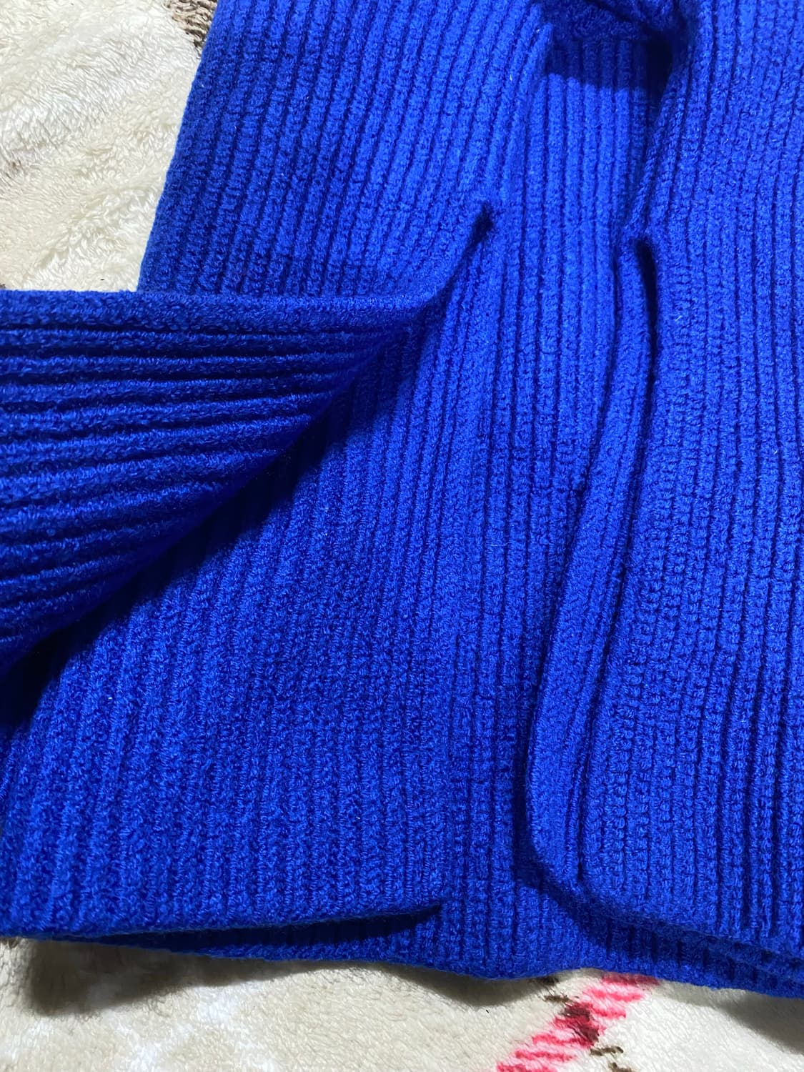 COS 코스 여성 터틀넥 니트 스웨터 블루 XS 상품이미지5