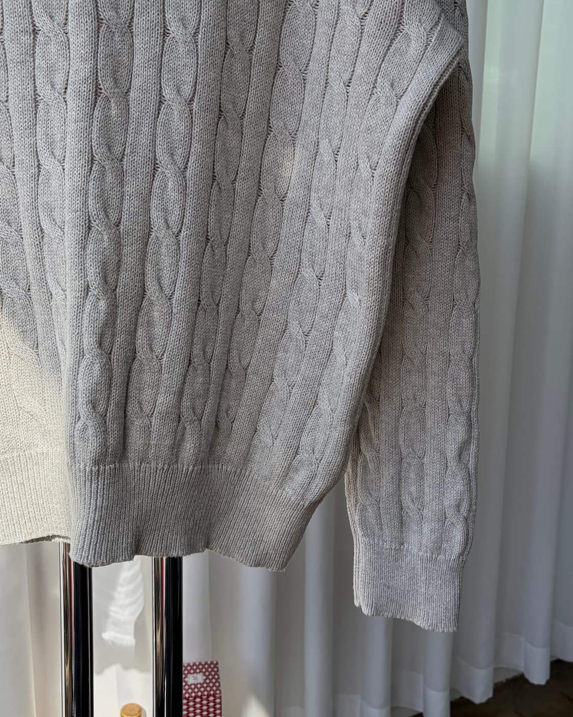 [L]폴로 랄프로렌 하이넥 하프집업 케이블 니트 상품이미지5