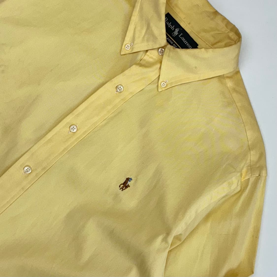 Polo 폴로 랄프로렌 옐로우 옥스포드 셔츠 상품이미지3