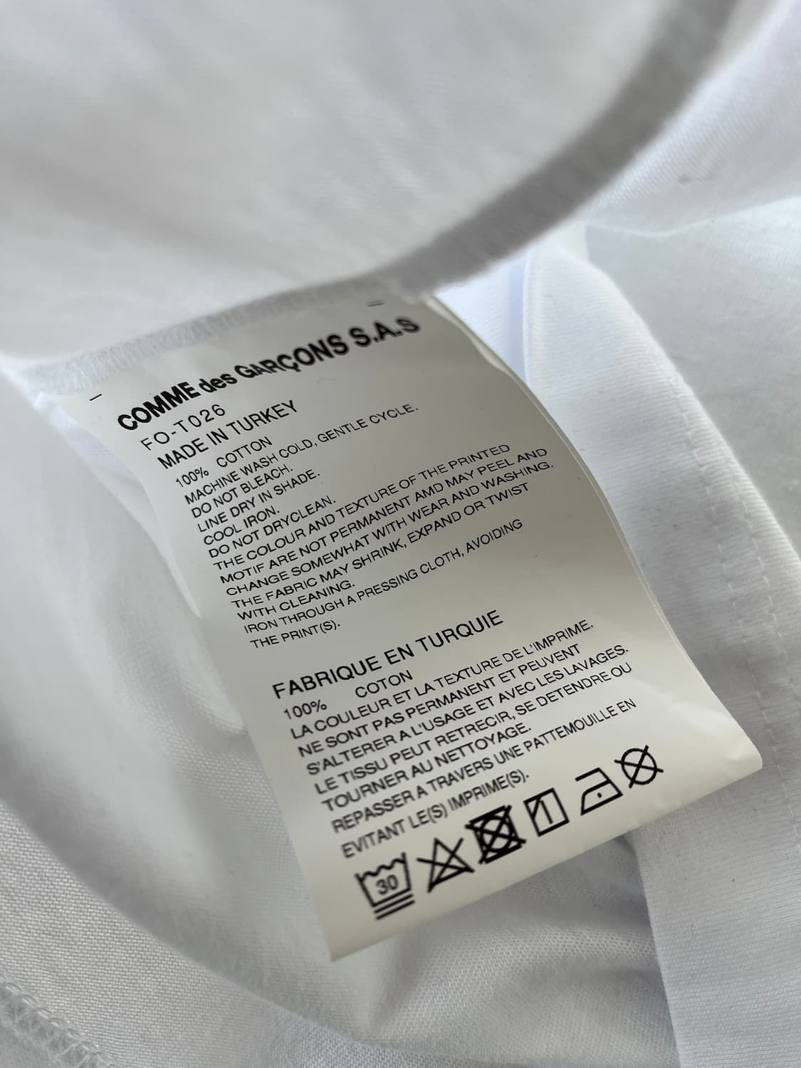 Comme des garcons shirt t shirt 상품이미지5