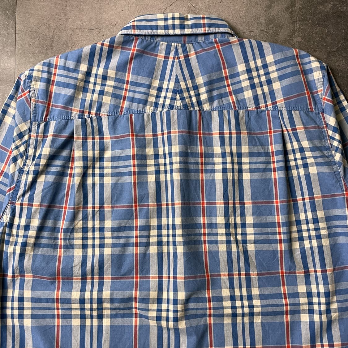 THE NORTH FACE 노스페이스 빈티지 블루 체크셔츠 A00515 상품이미지7