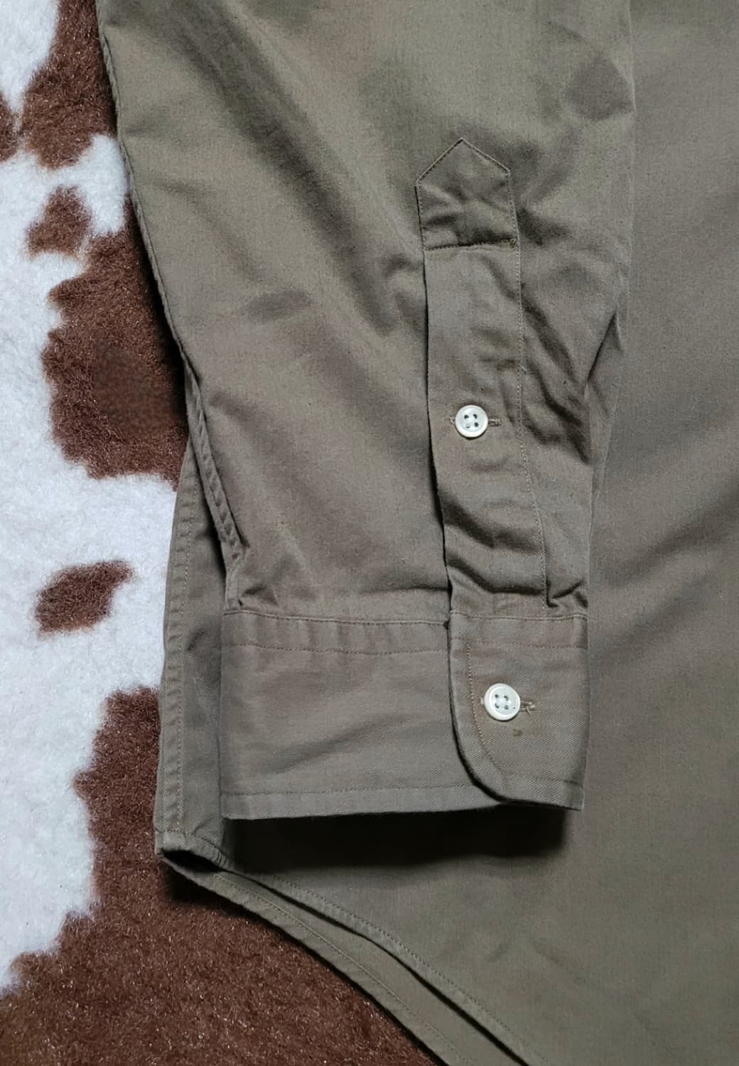 폴로 랄프로렌 남성용 카키컬러 면남방(XL) 상품이미지4