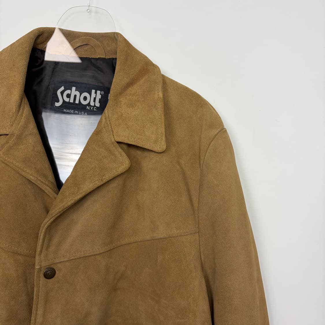 쇼트 스웨이드 가죽 랜치 코트 자켓 상품이미지4