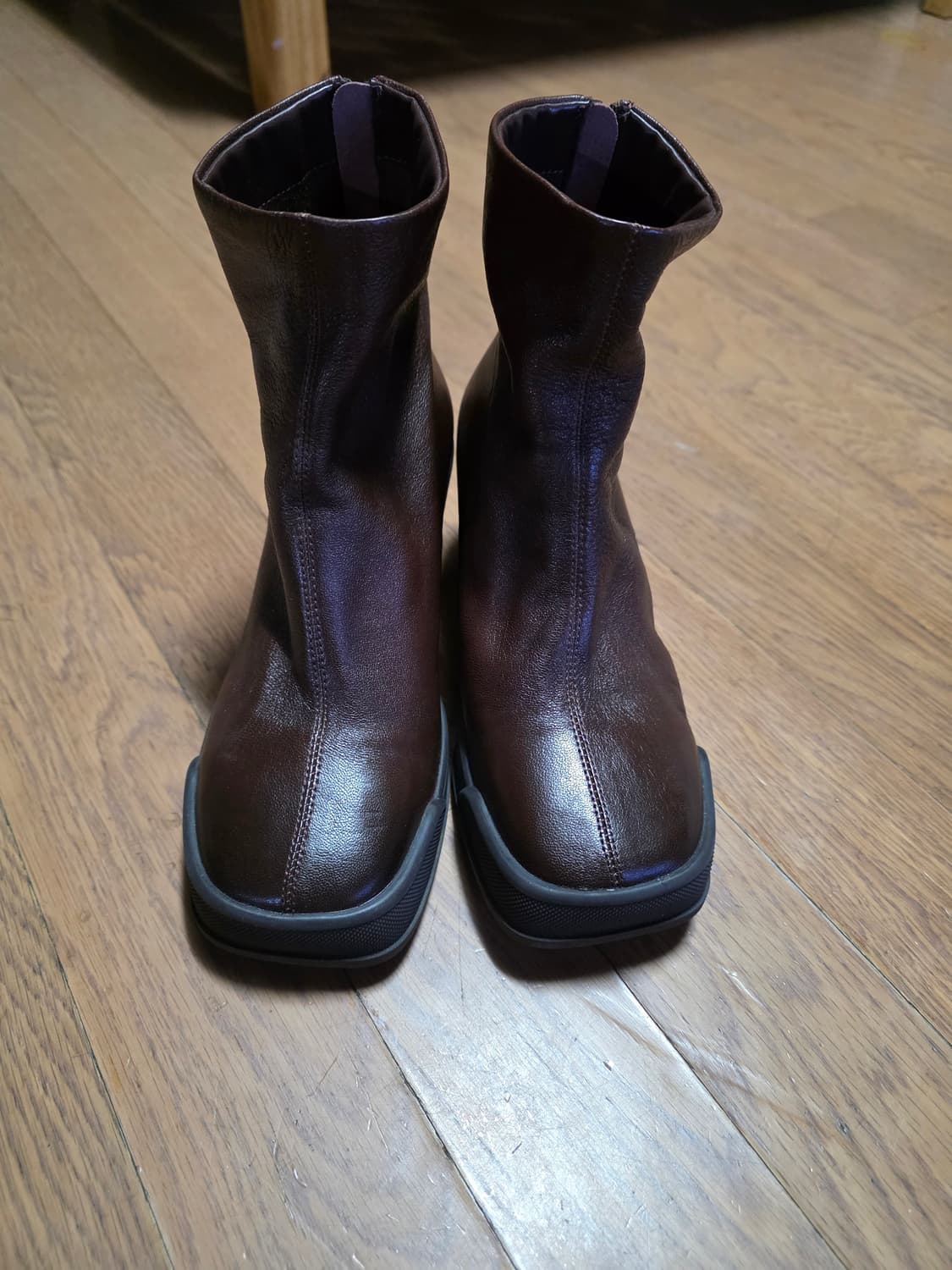 렉켄 여성 가죽 앵글 부츠 상품이미지1