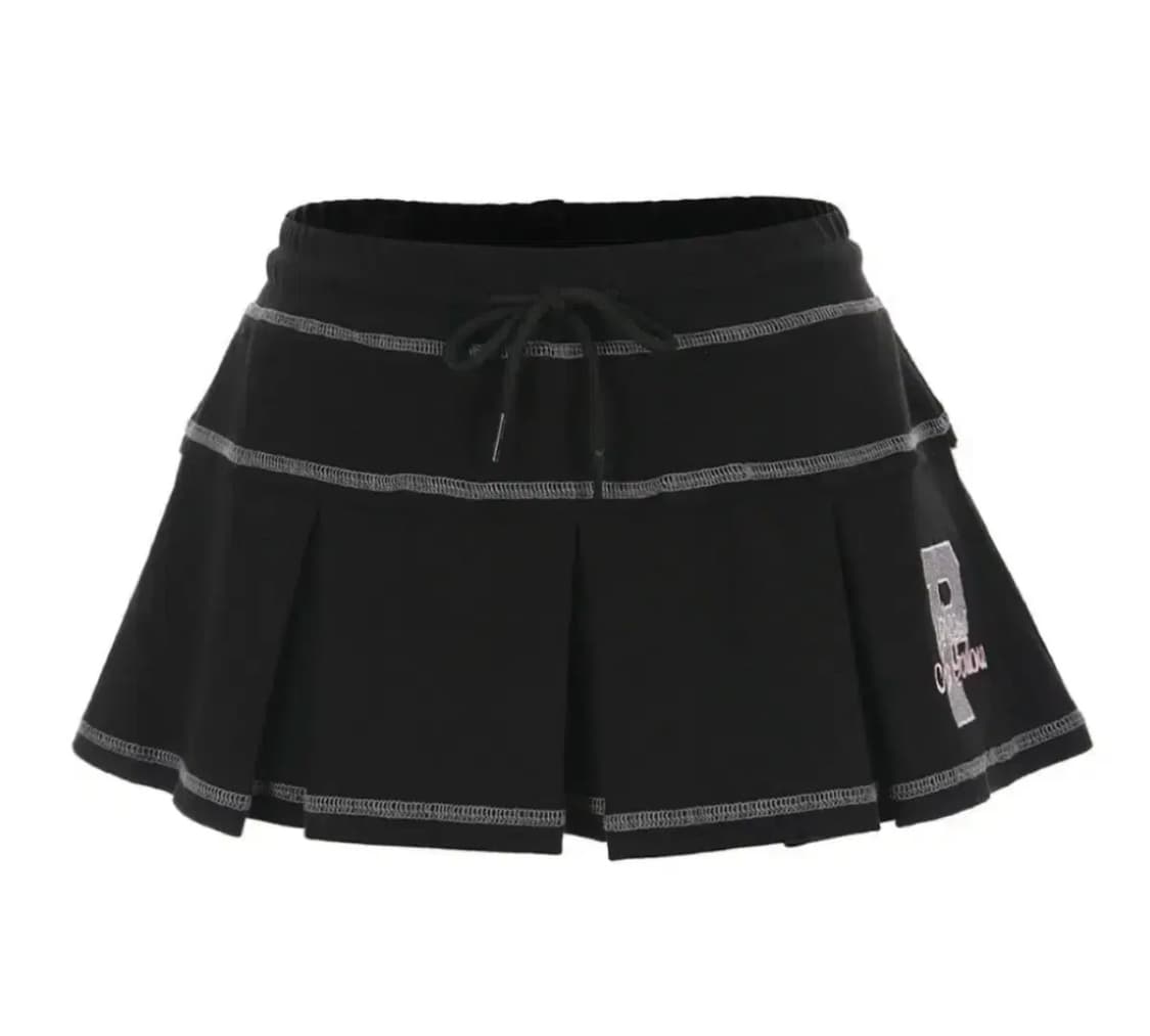 플리즈노팔로우 낸시 스커트 블랙 상품이미지1